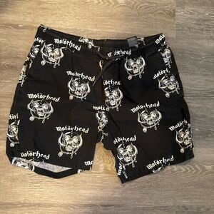 H&M Black Graphic Men's Shorts